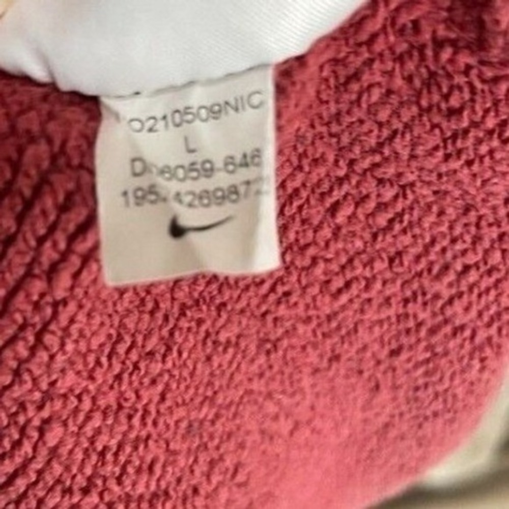 Nike Zero Gravity Crewneck Sweatshirt Red Graphic Print‎ Spellout Size L VTG - Picture 10 of 11